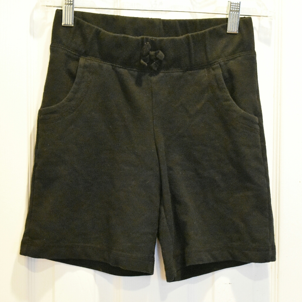 Circo Terry Cloth Black Long Shorts Stretchy Elastic Waistband | Size Large